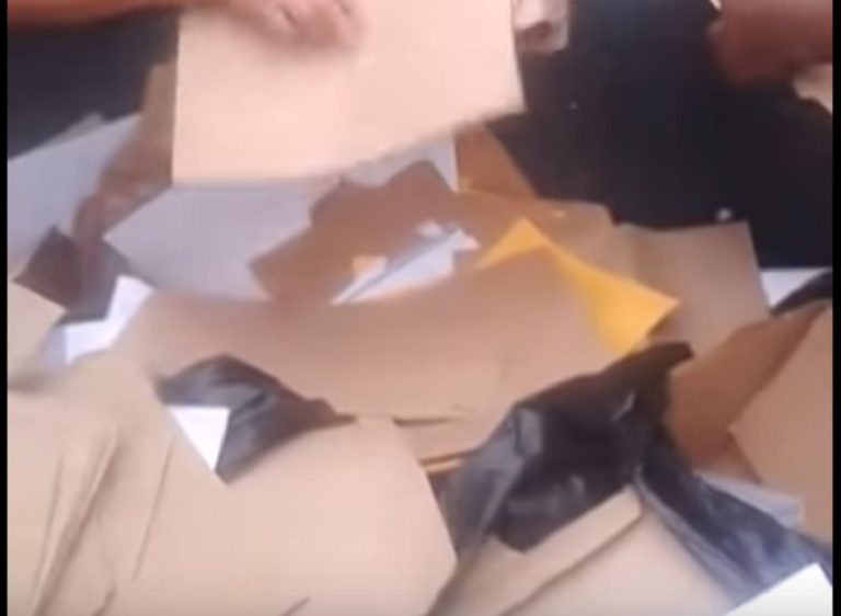 Vídeo mostra currículos em lata de lixo perto do Aeroporto de Vitória