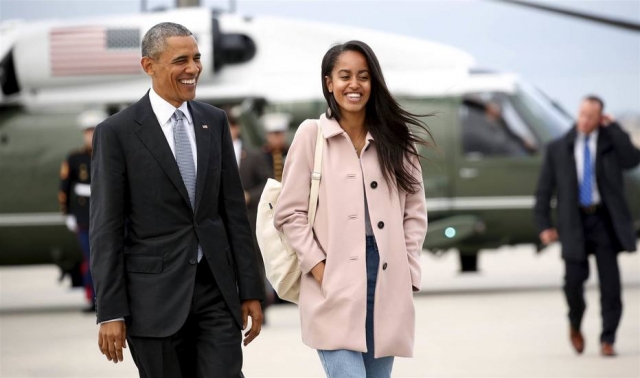 Vídeo mostra Malia Obama fumando
