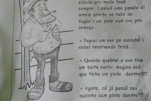 Tarefa escolar com piada de duplo sentido causa polêmica em cidade mineira