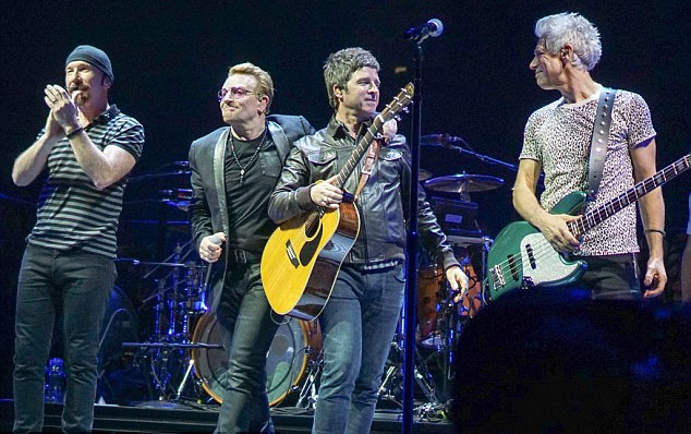 U2 confirma show com Noel Gallagher em outubro no Brasil