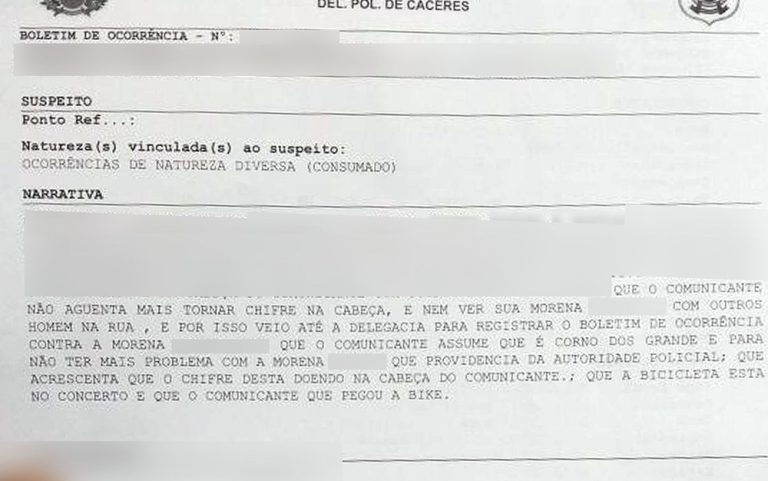 Cansado de ser traído, marido registra ocorrência contra a mulher
