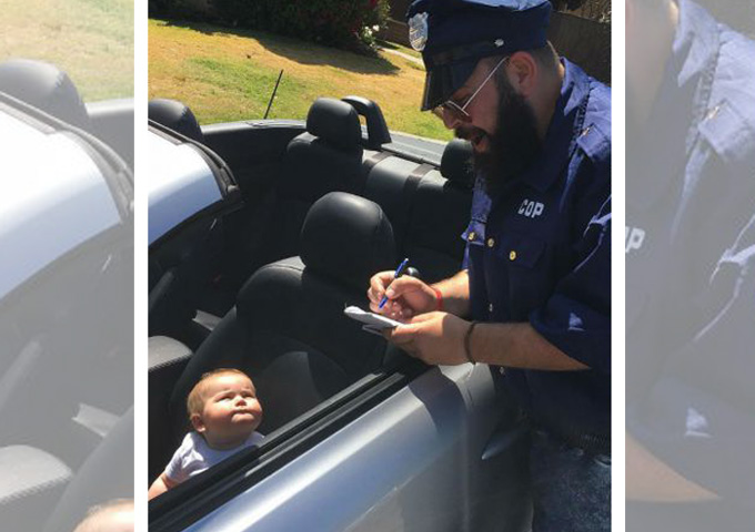 Pai bomba na internet ao postar fotos divertidas com filha bebê: “Lembranças hilárias comigo”