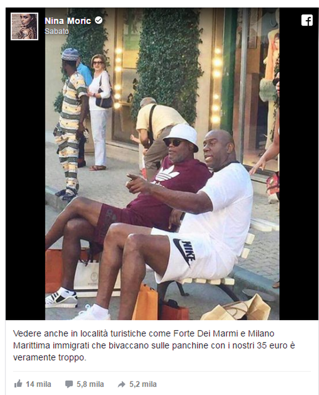 Ex-modelo confunde Samuel L. Jackson e Magic Johnson com refugiados em rede social