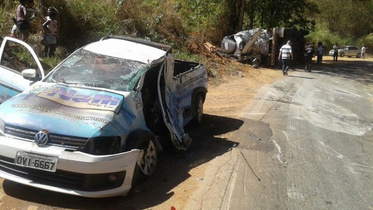 Motorista morre após veículo ser atingido por caminhão