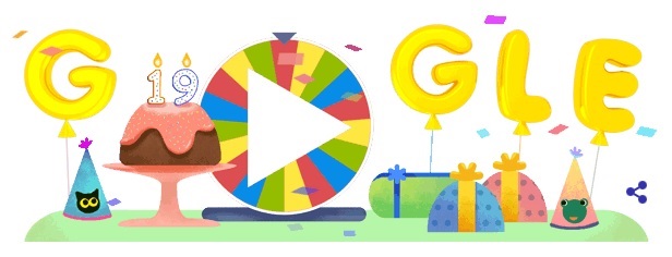 Google celebra aniversário com “roda de surpresas”