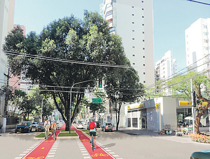 Moradores fazem projeto de ciclovia na Rio Branco