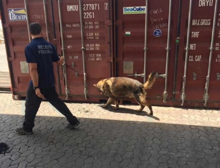 Receita Federal apreende 184 kg de cocaína no Porto de Capuaba