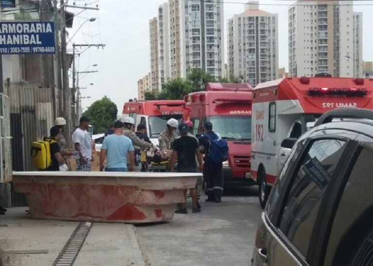 Fio de alta tensão rompe e uma pessoa fica ferida em Vila Velha