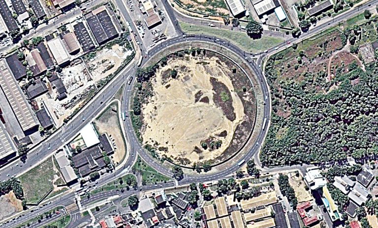 Rotatória gigante vai ter túnel e praça na Serra