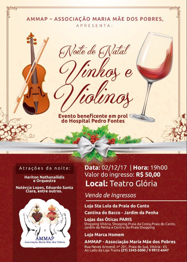 Noite de Natal beneficente no Teatro Sesc Glória