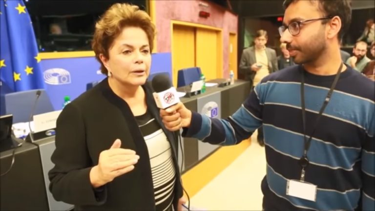 Em Portugal, Dilma comete gafe e diz que era “work alcoolic” quando presidente
