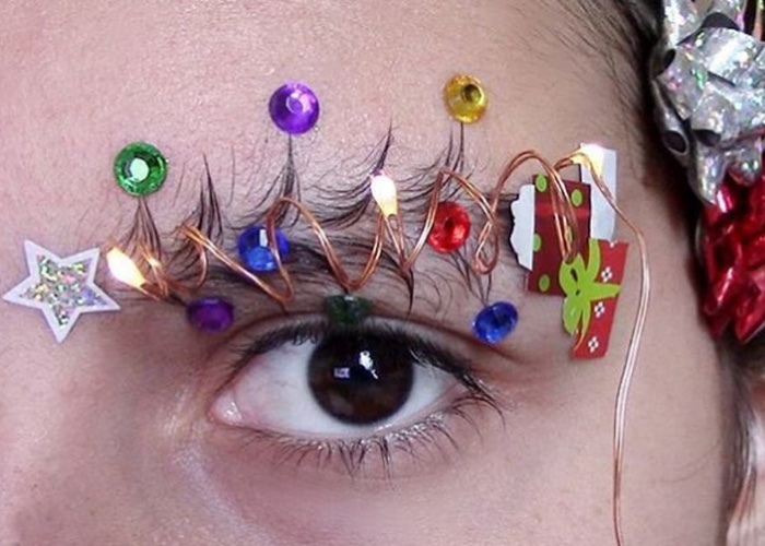 Sobrancelhas de árvores de Natal: essa moda pega?