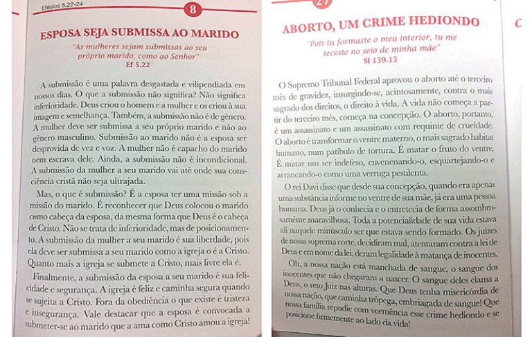 Cartilha de pastor capixaba é proibida em São Paulo