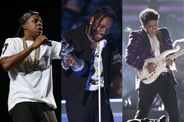 Jay-Z, Kendrick Lamar e Bruno Mars no topo e na liderança de indicações ao Grammy 2018