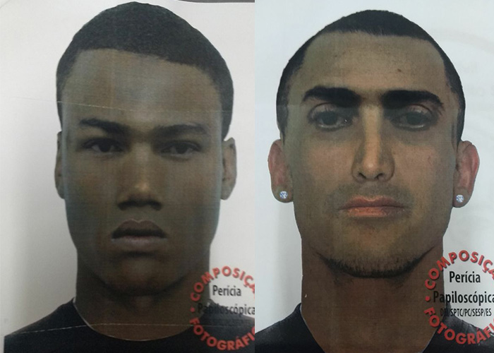Divulgado retrato falado de suspeitos de estuprar adolescente em Jardim Camburi