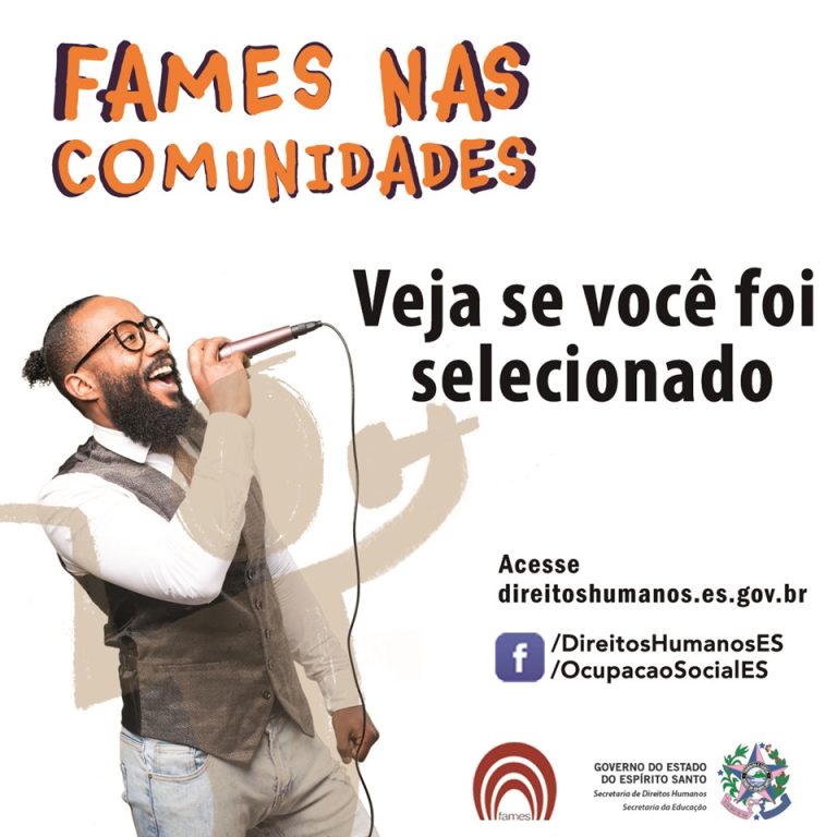 Confira a lista de selecionados para aulas de músicas de Ocupação Social na FAMES