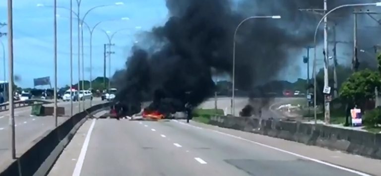 Termina protesto na Rodovia do Sol