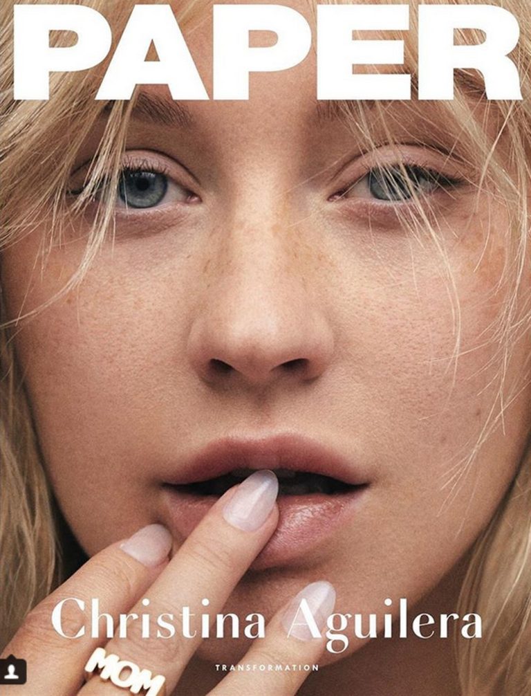 Christina Aguilera posa sem maquiagem para revista: ‘Sentimento libertador’