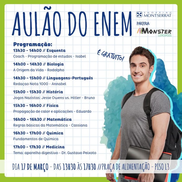 AULÃO GRATUITO ENEM