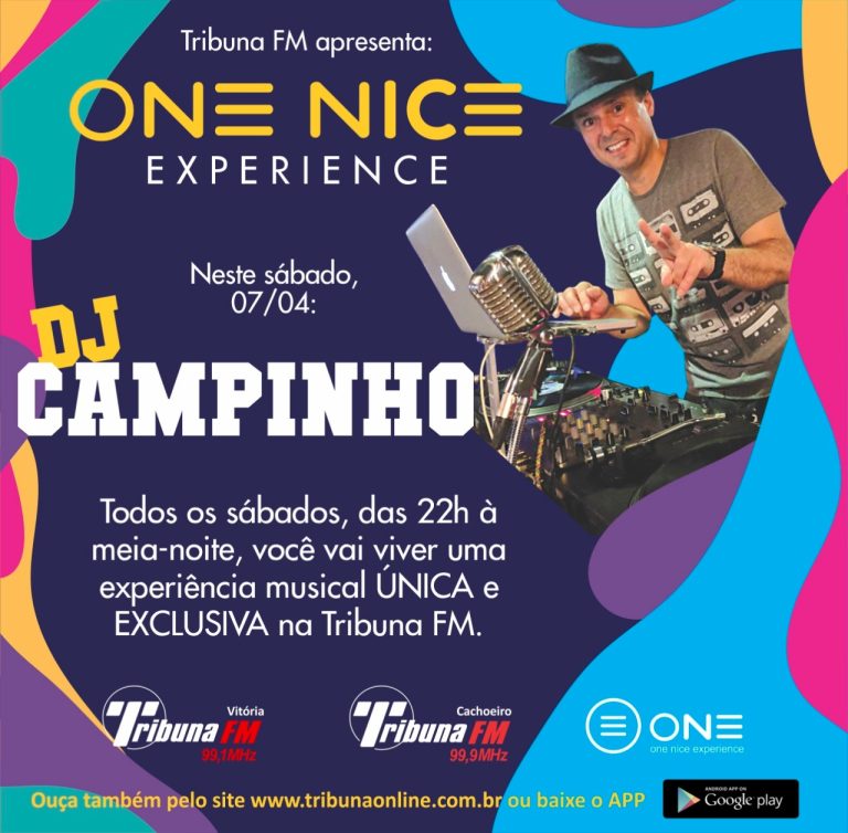 A trilha sonora dançante do seu sábado está no TRIBUNA ONE NICE EXPERIENCE