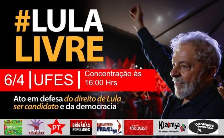 Protesto a favor de Lula: Manifestantes estão na Avenida Reta da Penha e trânsito segue lento
