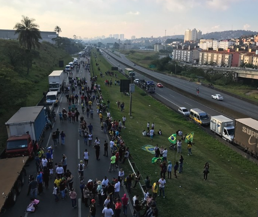 Rodovias ainda têm 566 pontos de protestos; região sul é a mais afetada