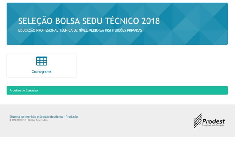 Estado abre 640 vagas em cursos técnicos profissionalizantes