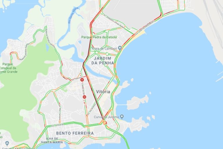 Manifestação provoca congestionamento em Vitória