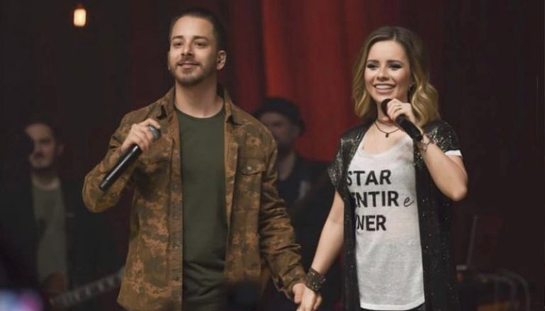 Sandy e Júnior cantam juntos 11 anos após fim da dupla