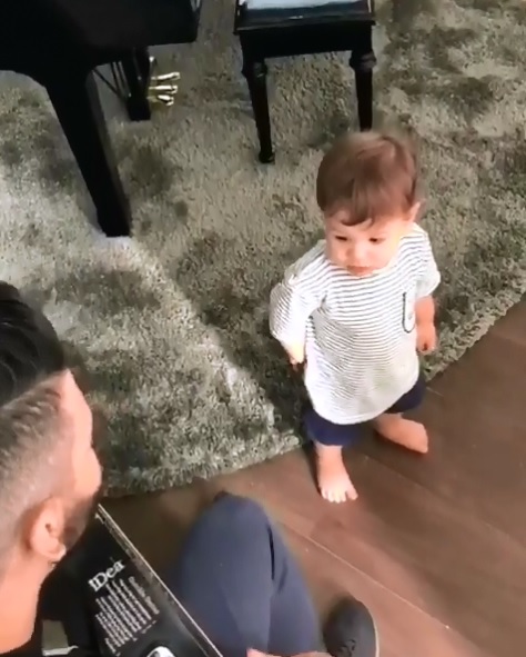 Andressa Suita mostra Gabriel cantando com Gusttavo Lima – e é incrível!