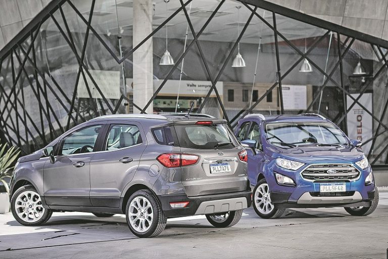 Sem estepe, EcoSport roda mesmo com pneu furado