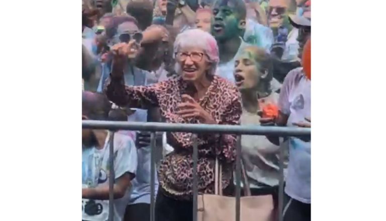 Idosa de 92 anos curte festa com música eletrônica em Vitória. Veja o vídeo