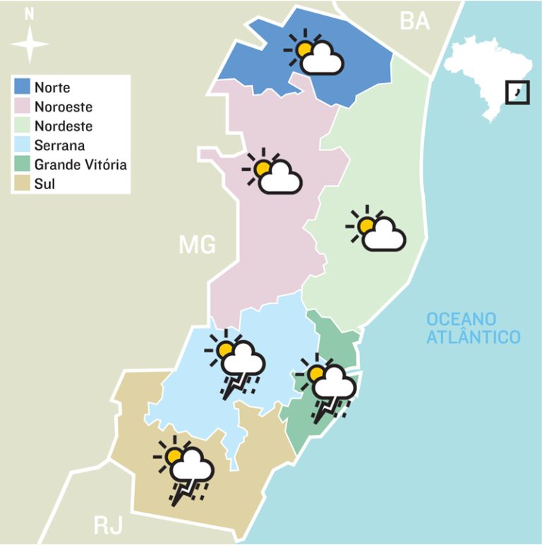 Confira a previsão do tempo para este domingo
