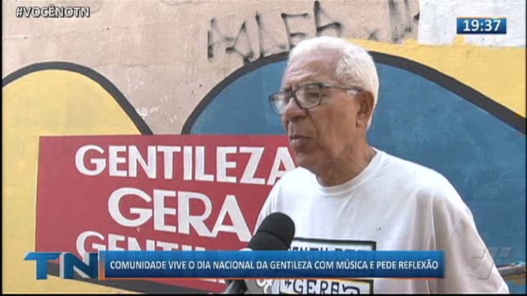 Comunidade vive o dia nacional da gentileza com música e pede reflexão