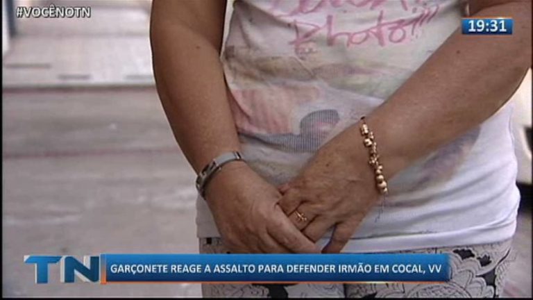 Garçonete reage a assalto para defender irmão em Cocal, Vila Velha