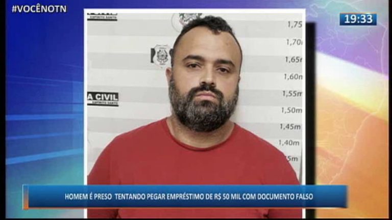 Homem é preso tentando pegar empréstimo de R$50 mil com documento falso