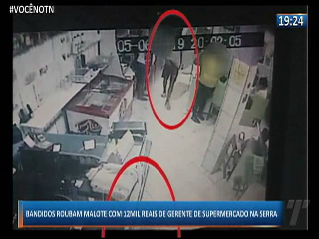 Bandidos roubam malote com 12 mil reais de gerente de supermercado na Serra