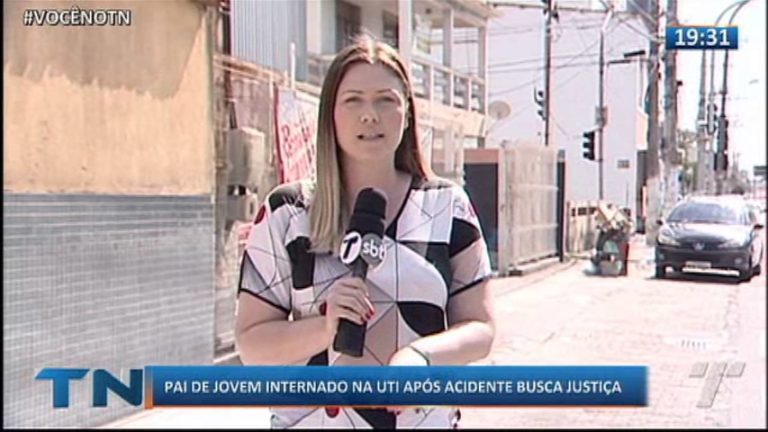 Pai de jovem internado na UTI após acidente busca justiça