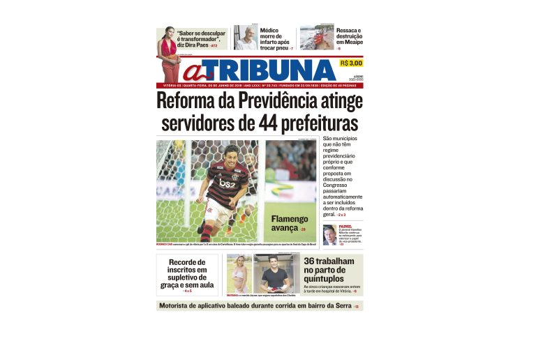 Confira os destaques do jornal A Tribuna desta quarta