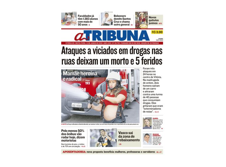 Clique aqui e confira os destaques do jornal A Tribuna desta sexta