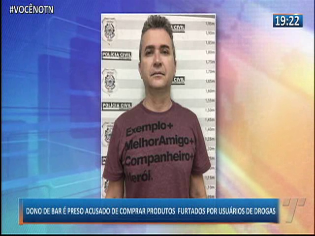 Dono de bar é preso acusado de comprar produtos furtados por usuários de drogas