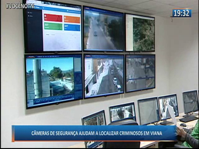 Câmeras de segurança ajudam a localizar criminosos em Viana