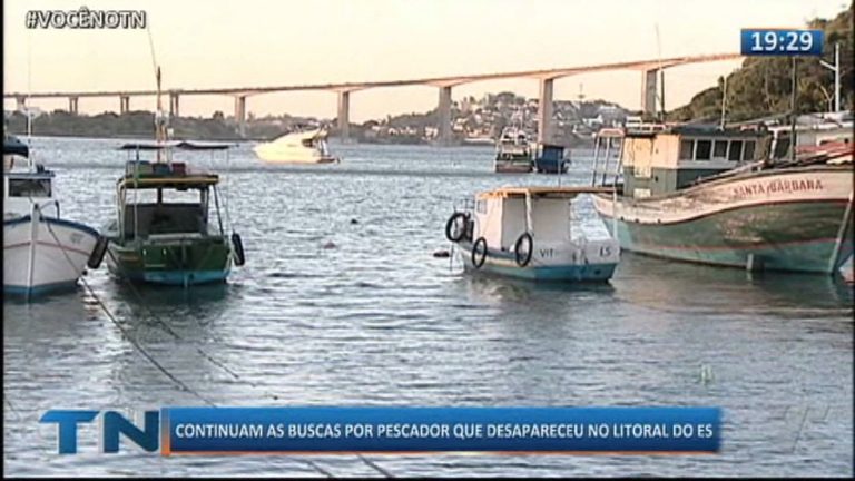 Continuam as buscar por pescador que desapareceu no litoral do Espírito Santo
