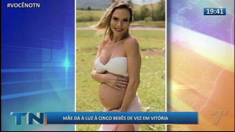 Mãe dá à luz à cinco bebês de vez em Vitória