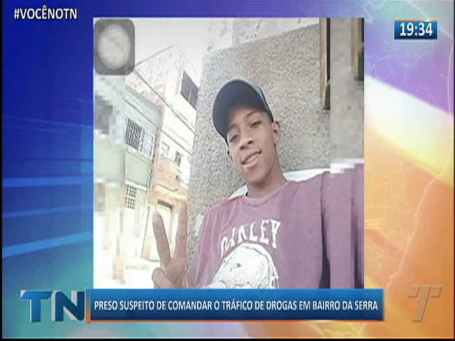 Preso suspeito de comandar o tráfico de drogas em bairro da Serra
