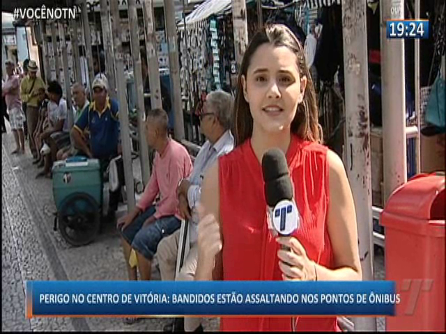 Perigo no Centro de Vitória: Bandidos estão assaltando nos pontos de ônibus