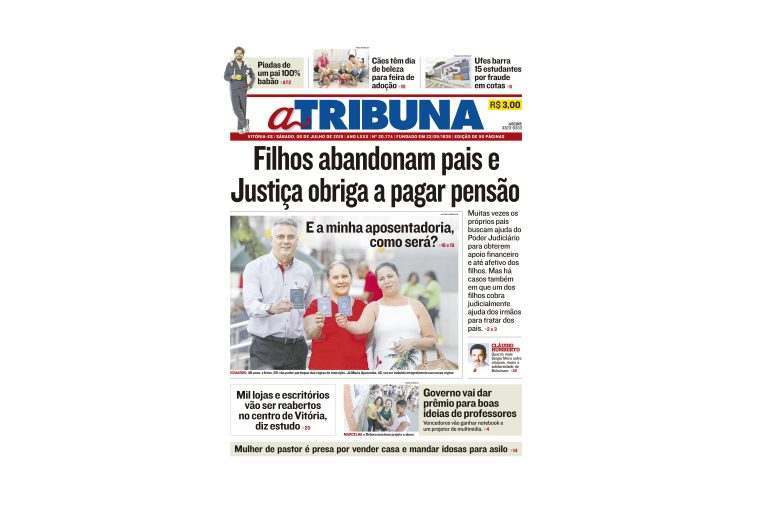 Clique aqui e confira os destaques do jornal A Tribuna deste sábado