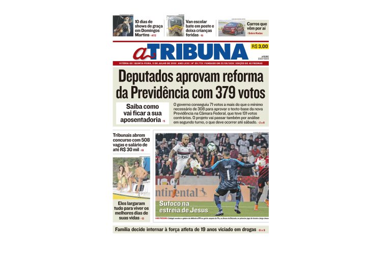 Clique aqui e confira os destaques do jornal A Tribuna desta quinta