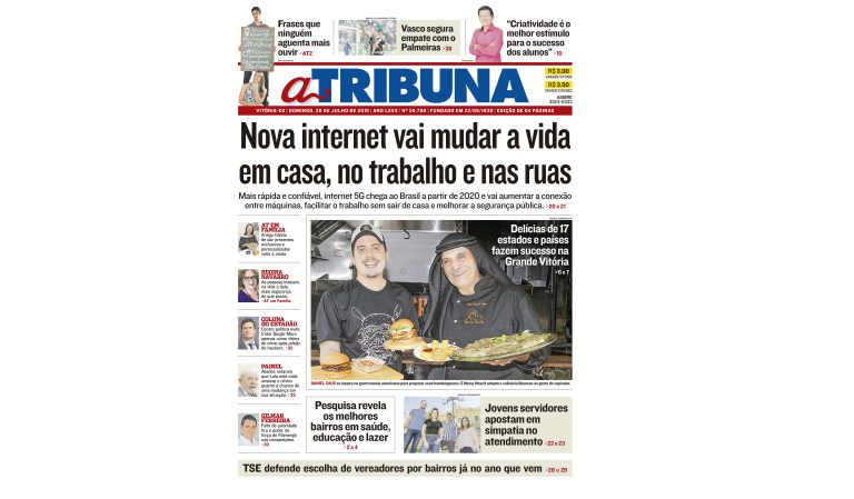 Clique aqui e confira os destaques do jornal A Tribuna deste domingo