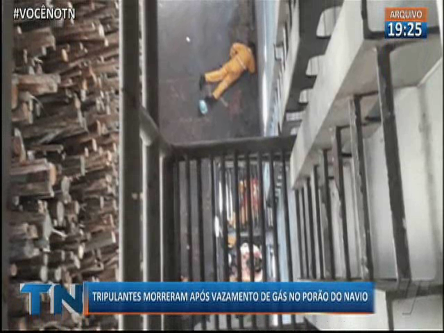 Tripulantes morreram após vazamento de gás no porão do navio